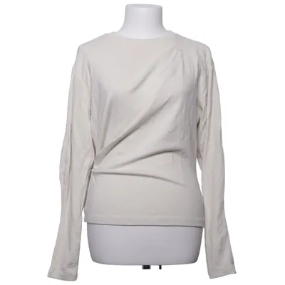 T-shirt à manches longues (Blanc) de Yaya Women Coton, Élasthane, Modal, Polyester