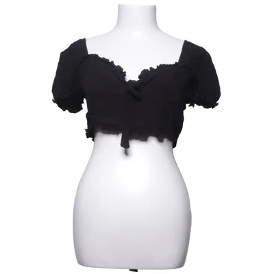 Crop top (Sort) fra Polly Bomuld