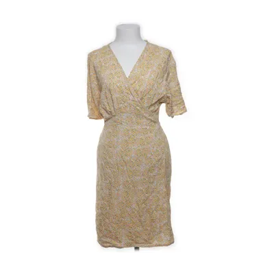 Omlottklänning (Gul, Flerfärgad) från Lindex Viskos