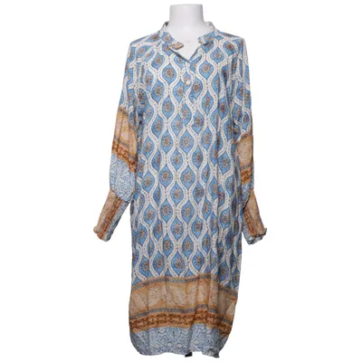 Jurk (Blauw, Wit, Bruin, Beige) van Marta Viscose