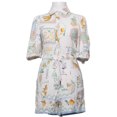 Jumpsuit (White, Multicolored) from Label of Love Linen, Viscose