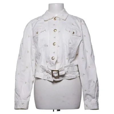 Veste en jean (Blanc) de Roccobarocco Coton