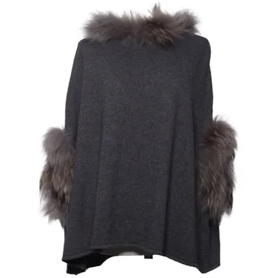 Poncho (Grau) von Ane Mone Acryl, Wolle