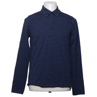 Rugby Shirt (Blau, Schwarz) von Zara Man Basic Baumwolle, Elasthan, Polyester
