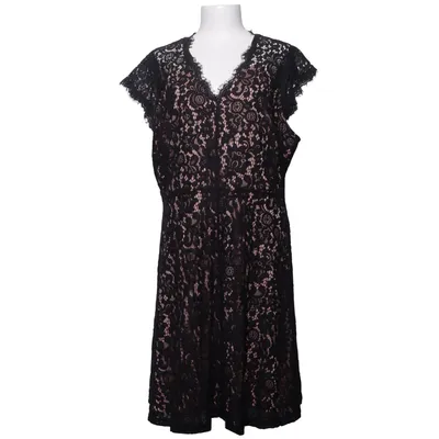 Dress (Black, Pink) from H&M Modern Classic Polyamide, Viscose, Cotton, Polyester