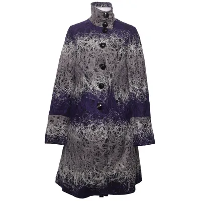 Coat (Blue, Gray, White) from Franstyle Cotton, Polyester