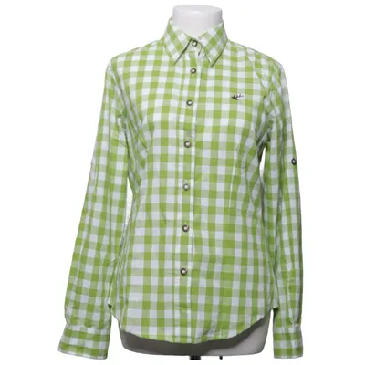 Chemise (Vert, Blanc) de Os Trachten Coton, Polyester