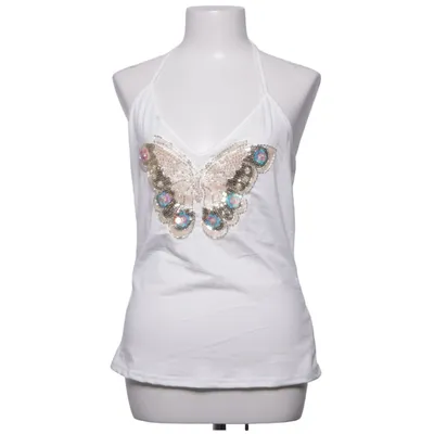 Haltertop (Wit) Elastaan, Polyester
