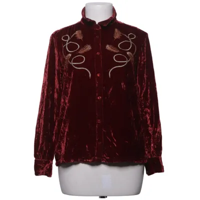 Shirt (Rood) van Edith & Ella Zijde, Viscose
