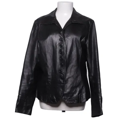 Läderjacka (Svart) från Promiss Skinn, Polyester