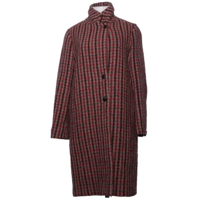 Manteau (Rouge, Marron, Noir) de Caroll Acétate, Acrylique, Laine d'alpaga, Coton, Mohair, Polyamide, Polyester