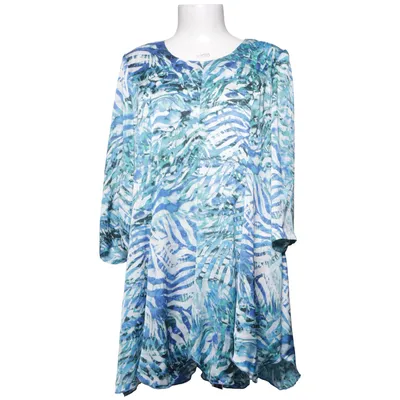 Blus (Blå, Grön, Vit) från Modelia Polyester