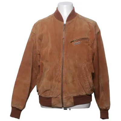 Bomberjack (Bruin) van Hollies Acetaat, Katoen, Leer, Polyamide
