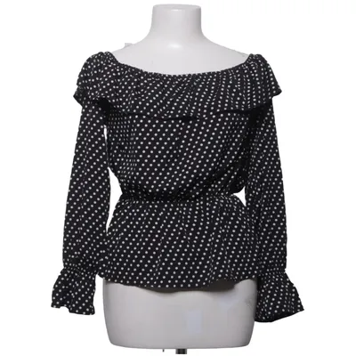 Peplum Top (Schwarz, Weiß) von Bubbleroom Polyester