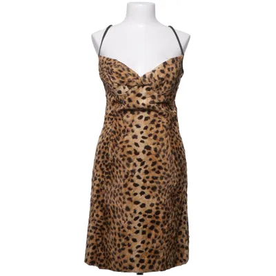 Robe (Marron, Noir) de Stiff Acétate, Coton, Viscose