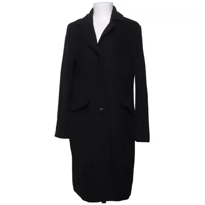 Coat (Black) from Premoda Polyester, Wool