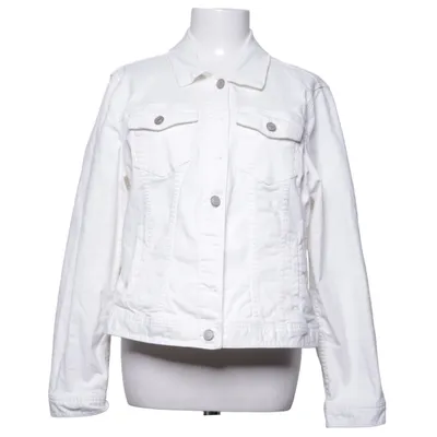 Jeansjacka (Vit) från Fiore Bomull, Elastan