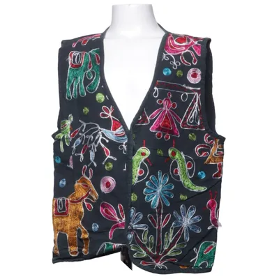 Ytterväst (Svart, Flerfärgad) från Teens Bomull