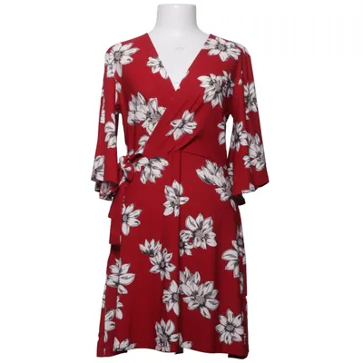 Wrap dress (Red, White) from Mango Basics