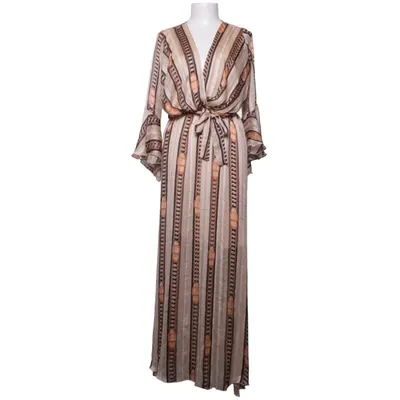 Maxi dress (Beige, Brown, Black) from Retro & Icone Polyester