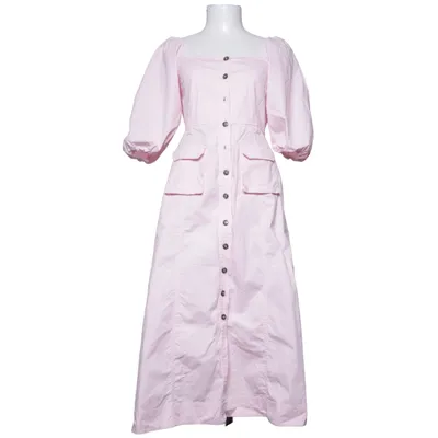 Långklänning (Rosa) från Ganni Bomull, Elastan