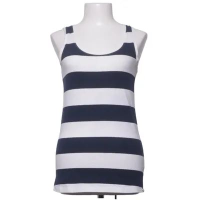 Tanktop (Blauw, Wit) van Tribute Katoen, Elastaan