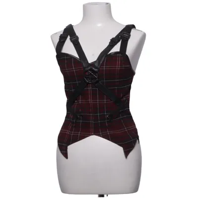 Crop top (Röd, Svart) från Killstar Polyester, Polyuretan