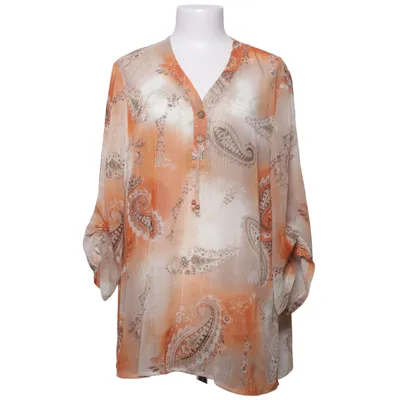 Blouse (Orange, Beige, Multicolore) de Thea Plus Polyester