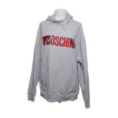 Huvtröja (Grå, Röd) från H&M x Moschino Bomull