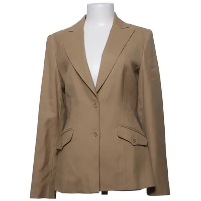 Blazer (Beige) van Mango Acetaat, Wol