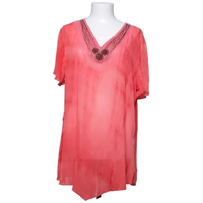 Topp (Röd) från Foglie Rosse Bomull, Viskos