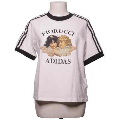 T-shirt (Vit, Svart) från Adidas x Fiorucci Bomull, Elastan, Polyester