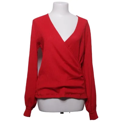 Wrap blouse (Red) from Happy Holly Elastane, Polyester