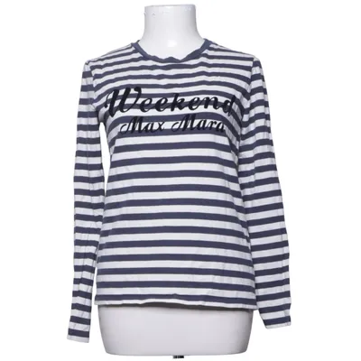 Lange mouwen shirt (Blauw, Wit) van Weekend MaxMara Katoen, Elastaan
