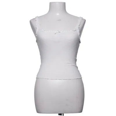 Tanktop (Wit) van Divided by H&M Katoen, Polyester, Elastaan