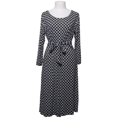Jurk (Blauw, Wit) van Vera Velour Elastaan, Viscose