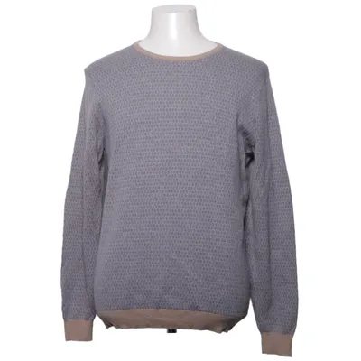 Sweater (Blå, Beige) fra Hansen & Jacob Bomuld, Uld
