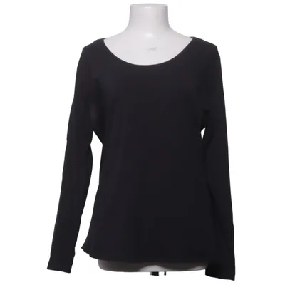 Langærmet t-shirt (Sort) fra Icona Elastan, Økologisk bomuld