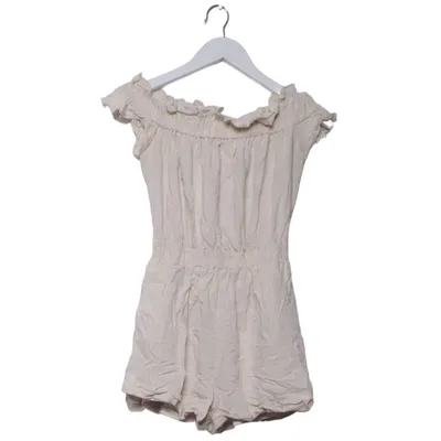 Jumpsuit (Raw Off Shoulder Romper) from Roser Linen, Polyester, Viscose