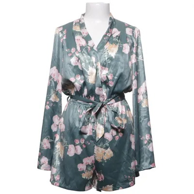 Combinaison (Deep V-neck Satin Playsuit) de Hannalicious x NA-KD Polyester