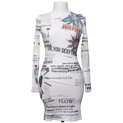 Kjole (Hvid, Flerfarvet) fra Desigual Elastan, Viscose
