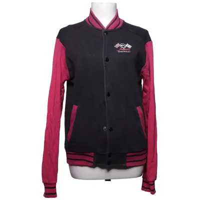 Collegejakke (Sort, Pink) fra Dirty 12 Bomuld, Polyester
