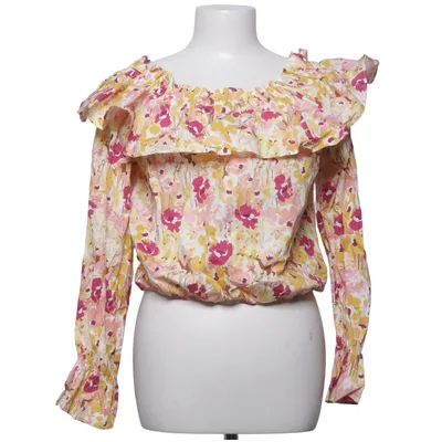 Crop top (Gul, Rosa, Flerfärgad) från Maja Nilsson Lindelöf x Gina Tricot Bomull, Elastan