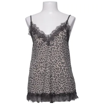 Tanktop (Beige, Zwart) van Rosemunde Elastaan, Polyester