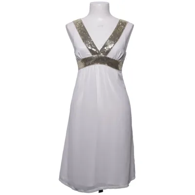 Cocktailklänning (Vit, Guldfärgad) från Evita Polyester