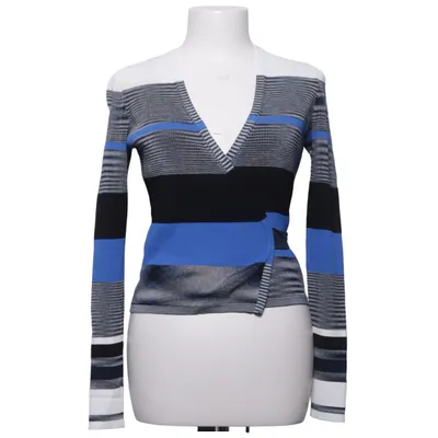 Wickeljacke (Blau, Schwarz, Weiß, Mehrfarbig) von Diane von Furstenberg Polyester, Viskose