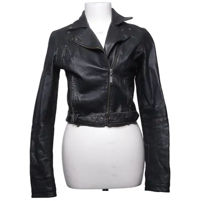 Bikerjacke (Schwarz) von JSFN Leder, Polyester