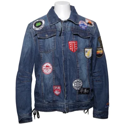 Jeansjacke (Blau, Mehrfarbig) von Be Edgy Baumwolle