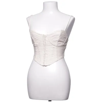Top (Beige) fra Bershka Elastan, Polyester