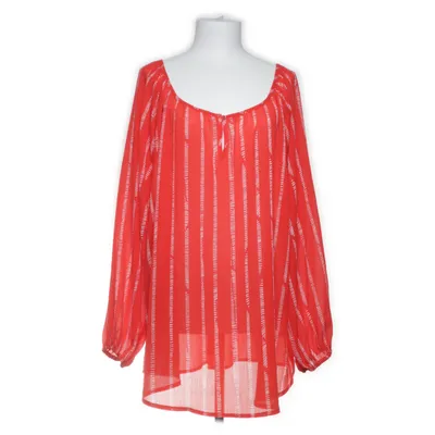 Blus (Röd, Vit) från Xhilaration Polyester